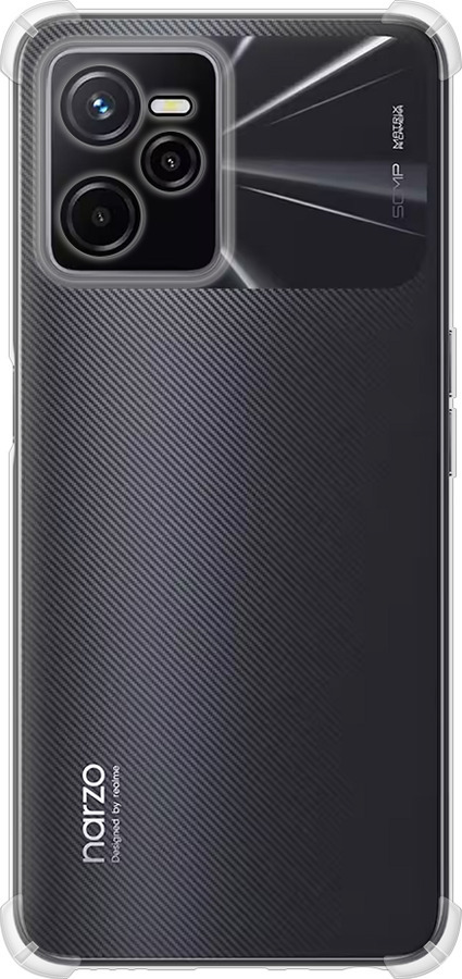 Силикон с усиленными углами чехол Прозрачный для Realme C35 - 5636sp-4235 изображение 