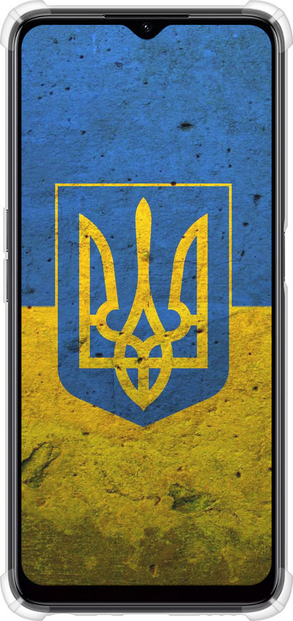 Силіконовий протиударний с посиленими кутами чехол Прапор і герб України 2 для Realme C35 - 378sp-4235 изображение 