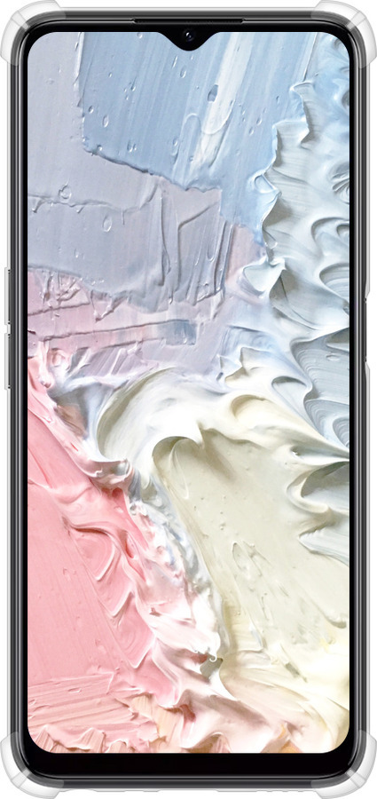 Силикон с усиленными углами чехол Пастель v1 для Realme C35 - 3981sp-4235 изображение 