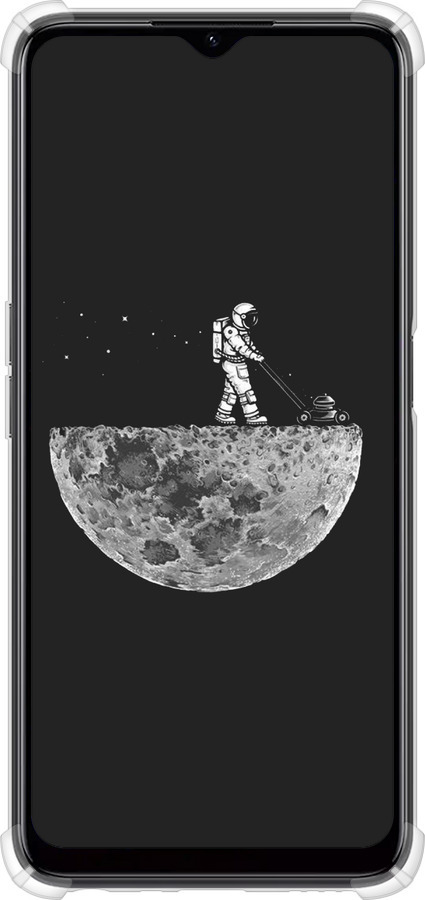 Силикон с усиленными углами чехол Moon in dark для Realme C35 - 4176sp-4235 изображение 