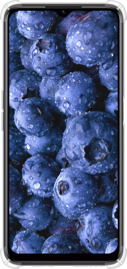 Силикон с усиленными углами чехол Голубика для Realme C35 - 4459sp-4235 изображение 