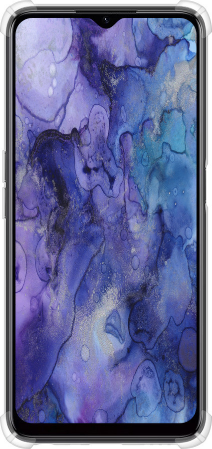 Силикон с усиленными углами чехол Мрамор 7 для Realme C35 - 4802sp-4235 изображение 