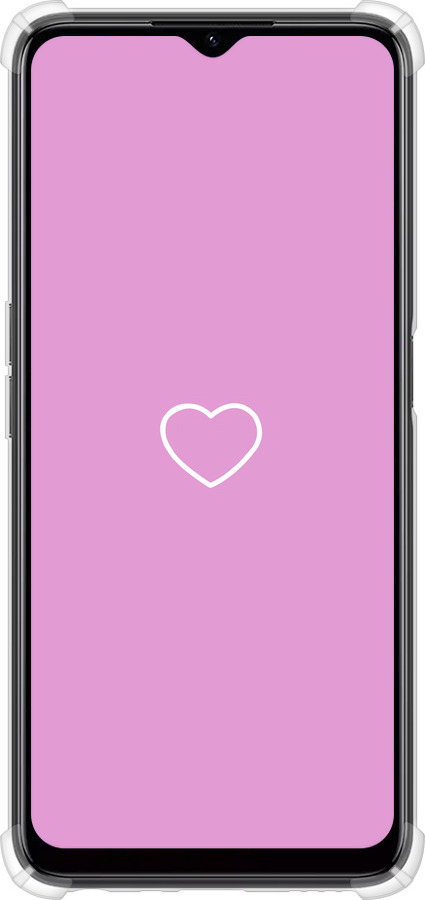 Силикон с усиленными углами чехол Сердце 2 для Realme C35 - 4863sp-4235 изображение 