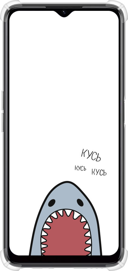 Силикон с усиленными углами чехол Акула для Realme C35 - 4870sp-4235 изображение 