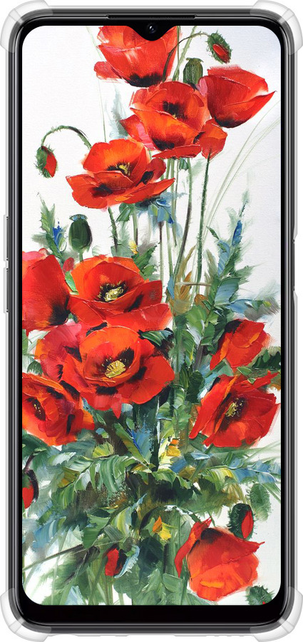 Силикон с усиленными углами чехол Маки для Realme C35 - 523sp-4235 изображение 