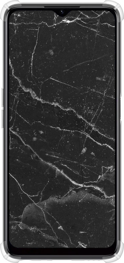 Силикон с усиленными углами чехол Черный мрамор v2 для Realme C35 - 5568sp-4235 изображение 