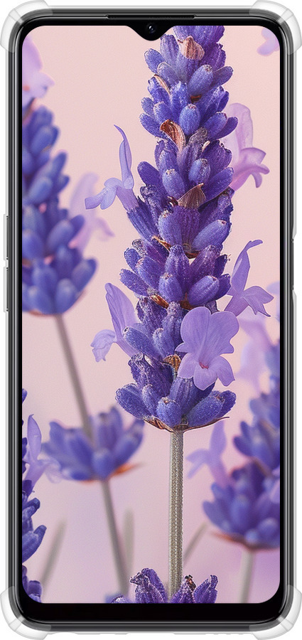 Силикон с усиленными углами чехол Лаванда для Realme C35 - 6037sp-4235 изображение 