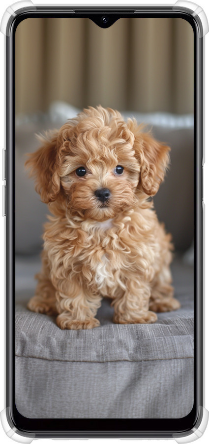 Силикон с усиленными углами чехол Mini-maltipoo для Realme C35 - 6158sp-4235 изображение 