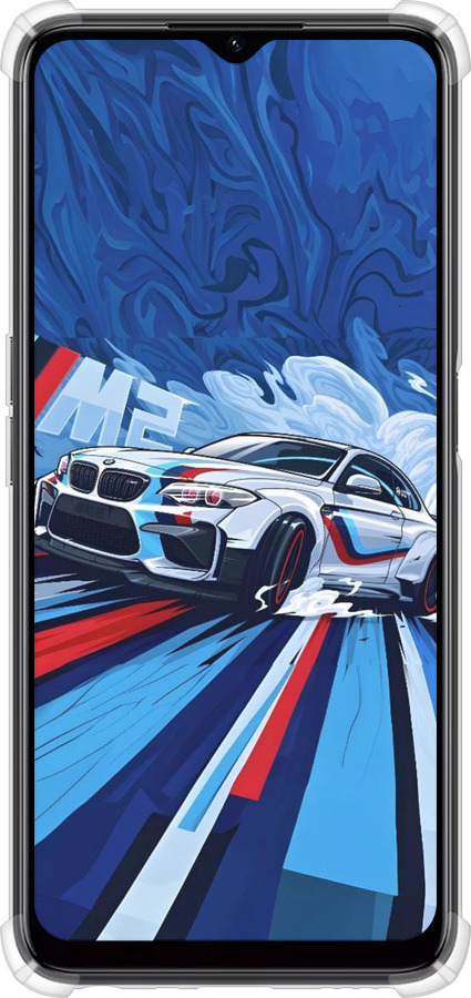 Силикон с усиленными углами чехол БМВ для Realme C35 - 6292sp-4235 изображение 