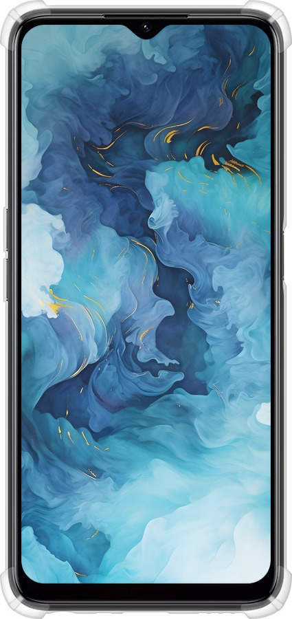 Силикон с усиленными углами чехол Акварель для Realme C35 - 6320sp-4235 изображение 