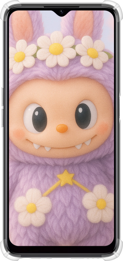 Силикон с усиленными углами чехол Лабубу 1 для Realme C35 - 6709sp-4235 изображение 