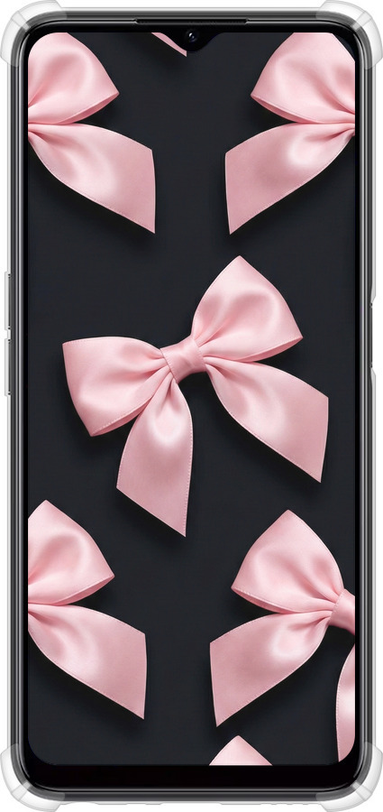 Силикон с усиленными углами чехол Coquette Ribbons Dark Coquette для Realme C35 - 6767sp-4235 изображение 