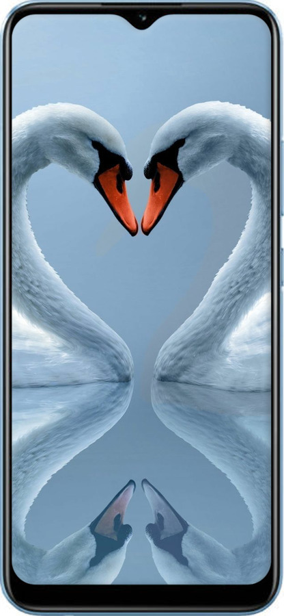 TPU чехол Лебеди для Realme Narzo 50A - 6007b-2514 изображение 