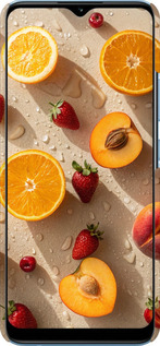 3D пластиковий матовий чехол Фрукти 3 для Realme Narzo 50A - 6703m-2514 изображение 