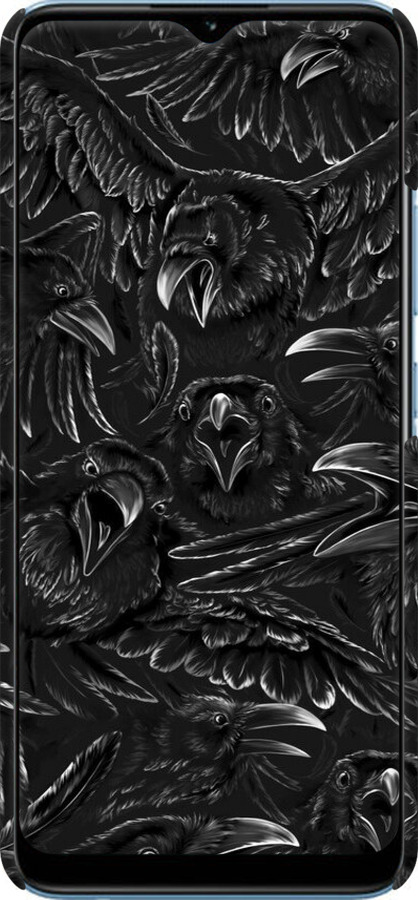 3D пластиковий матовий чехол Вороня лють для Realme Narzo 50A - 6474m-2514 изображение 