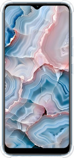 Силикон с усиленными углами чехол Мрамор для Realme Narzo 50A - 6306sp-2514 изображение 