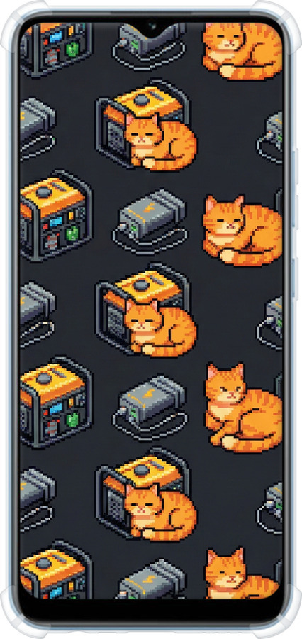 Силикон с усиленными углами чехол Autonomous Zone для Realme Narzo 50A - 6771sp-2514 изображение 