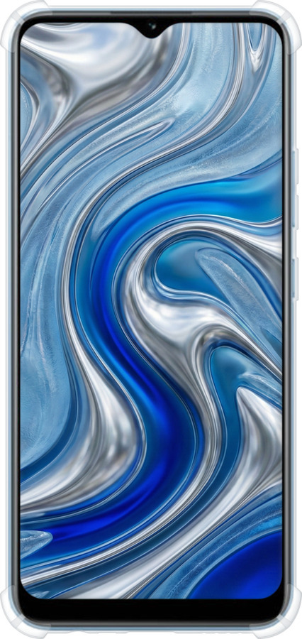 Силіконовий протиударний с посиленими кутами чехол Liquid Chrome для Realme Narzo 50A - 6781sp-2514 изображение 