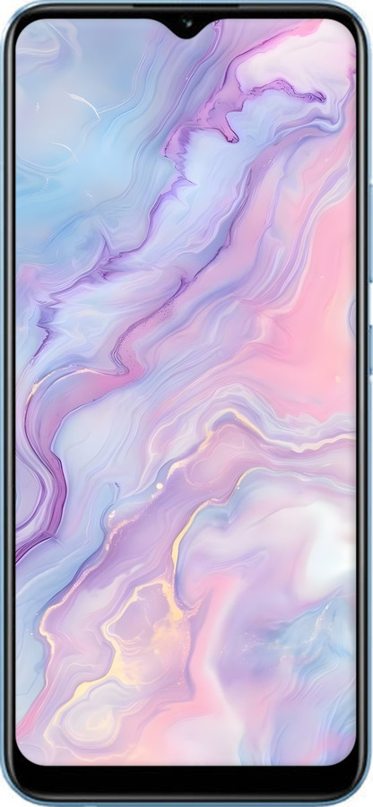 2D пластиковый чехол Нежный мрамор для Realme Narzo 50A - 6310t-2514 изображение 