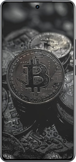 Силиконовый чехол Black Bitcoin для Realme Neo7 - 6090u-3946 изображение 