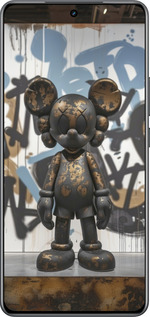 Силиконовый чехол Bronze kaws v2 для Realme Neo7 - 6098u-3946 изображение 
