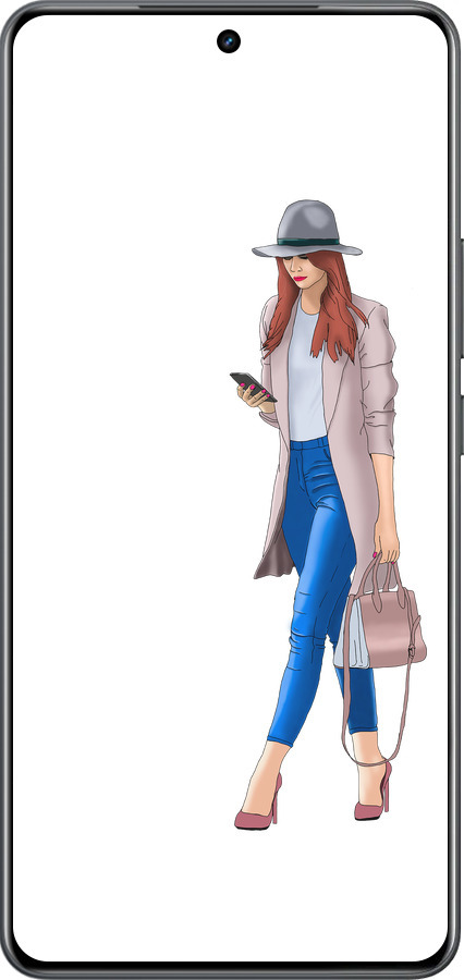 Силиконовый чехол Девушка 1 для Realme Neo7 - 4751u-3946 изображение 