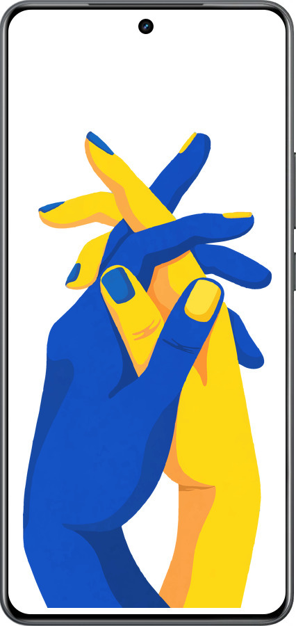 Силиконовый чехол Stand With Ukraine для Realme Neo7 - 5255u-3946 изображение 