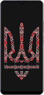 TPU чехол Герб - вышиванка на черном фоне для Realme Narzo N61 - 1196b-3974 изображение 
