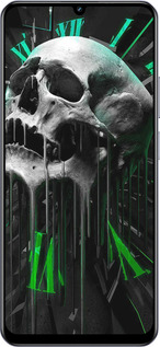 TPU чехол Череп-годинник для Realme Narzo N61 - 4100b-3974 изображение 