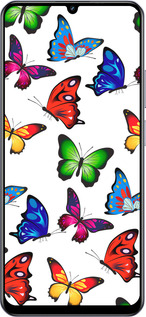 TPU чехол Красочные мотыльки для Realme Narzo N61 - 4761b-3974 изображение 
