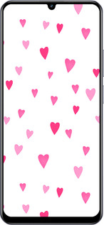 TPU чехол Сердечки 2 для Realme Narzo N61 - 4763b-3974 изображение 