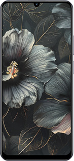 TPU чехол Черные цветы для Realme Narzo N61 - 6031b-3974 изображение 