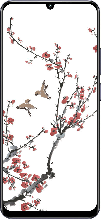 TPU чехол Сакура v2 для Realme Narzo N61 - 5538b-3974 изображение 