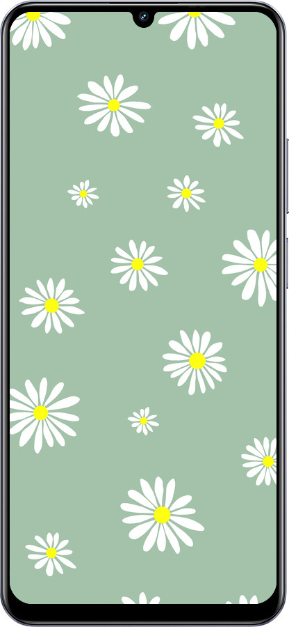 TPU чехол Ромашки v4 для Realme Narzo N61 - 5603b-3974 изображение 