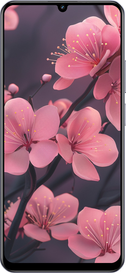 TPU чехол Пурпурова сакура для Realme Narzo N61 - 6075b-3974 изображение 