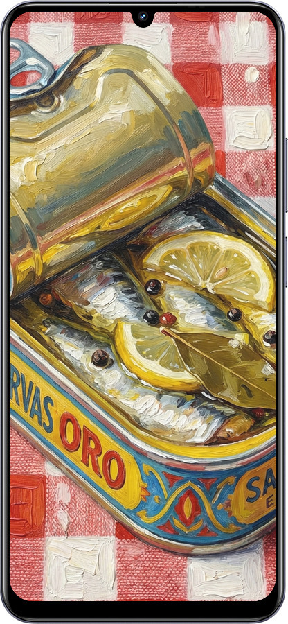 TPU чехол Vintage Sardine Tin Phone для Realme Narzo N61 - 6772b-3974 изображение 