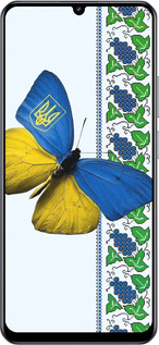 Силіконовий чехол Жовто-блакитний метелик  для Realme Note 60 - 1054u-3761 изображение 