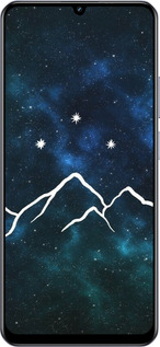 Силіконовий чехол Гори та зірки намальовані на тлі галактики для Realme Note 60 - 6490u-3761 изображение 