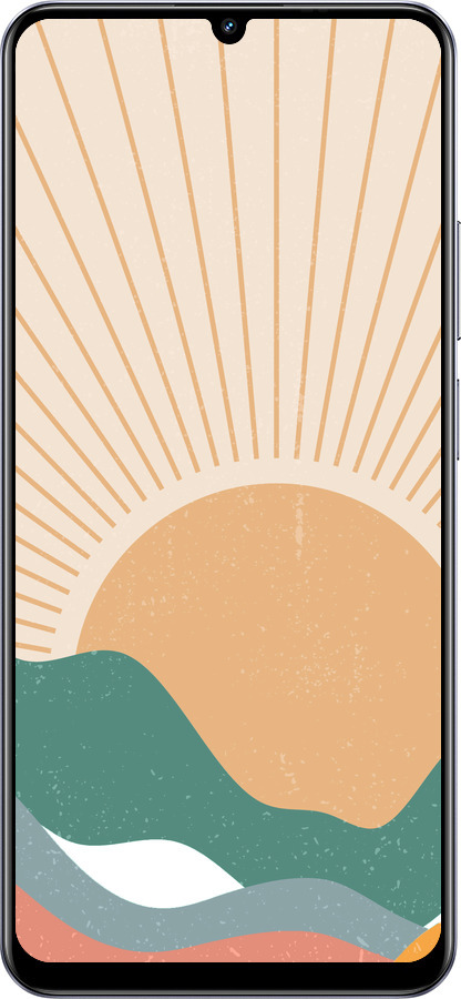 Силиконовый чехол Горы и солнце v2 для Realme Narzo N61 - 5488u-3974 изображение 