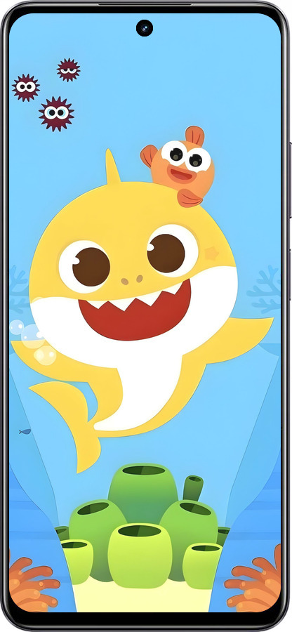 Силиконовый чехол Бейби Шарк для Realme Realme 11 5G - 6303u-3175 изображение 