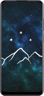 TPU чехол Горы и звезды нарисованы на фоне галактики для Realme Realme 11 - 6490b-3120 изображение 