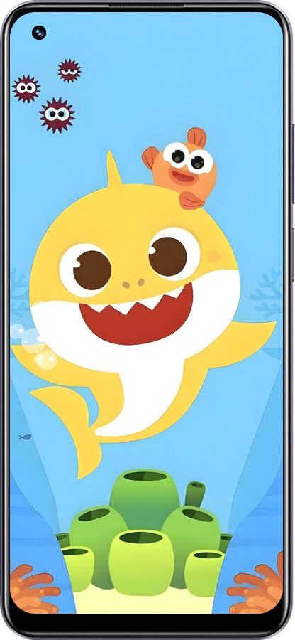 TPU чехол Бейби Шарк для Realme Realme 11 - 6303b-3120 изображение 