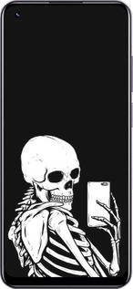 Силиконовый чехол Скелет делает Selfie для Realme Realme 11 - 6535u-3120 изображение 