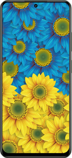 TPU чехол Жёлто-голубые цветы для Realme Realme 13 5G - 1048b-3916 изображение 