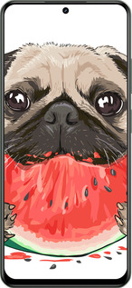 TPU чехол Мопс и арбуз для Realme Realme 12 5G - 4665b-3705 изображение 
