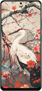 TPU чехол Аист в цвету сакуры для Realme Realme 13 5G - 6109b-3916 изображение 