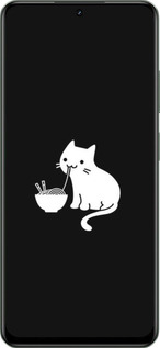 TPU чехол С милым котом на черном фоне для Realme Realme 13 5G - 6528b-3916 изображение 