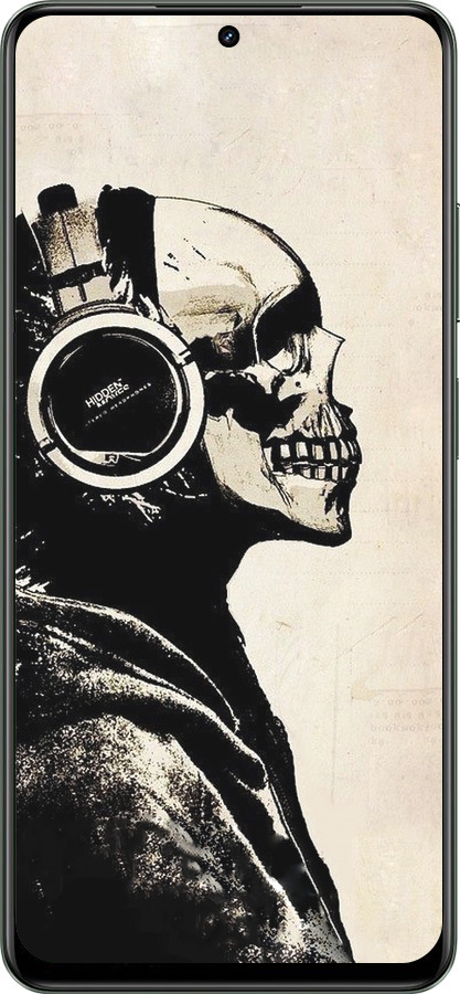 TPU чехол Скелет-меломан v2 для Realme Realme 12 5G - 1200b-3705 изображение 