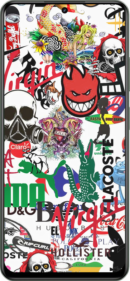 TPU чехол Many different logos для Realme Realme 13 5G - 4022b-3916 изображение 