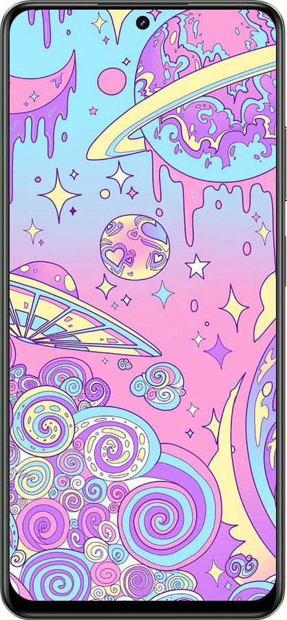 TPU чехол Розовая галактика для Realme Realme 12 5G - 4146b-3705 изображение 